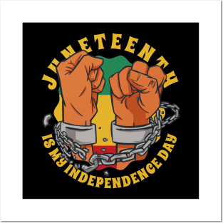 Juneteenth Freedom Fists Posters and Art